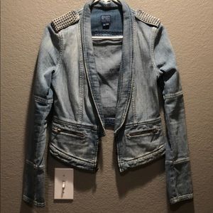 jean studded jacket